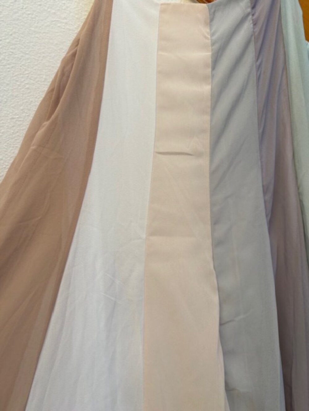 Shein pastel rainbow maxi dress sz S voile - Picture 5 of 14